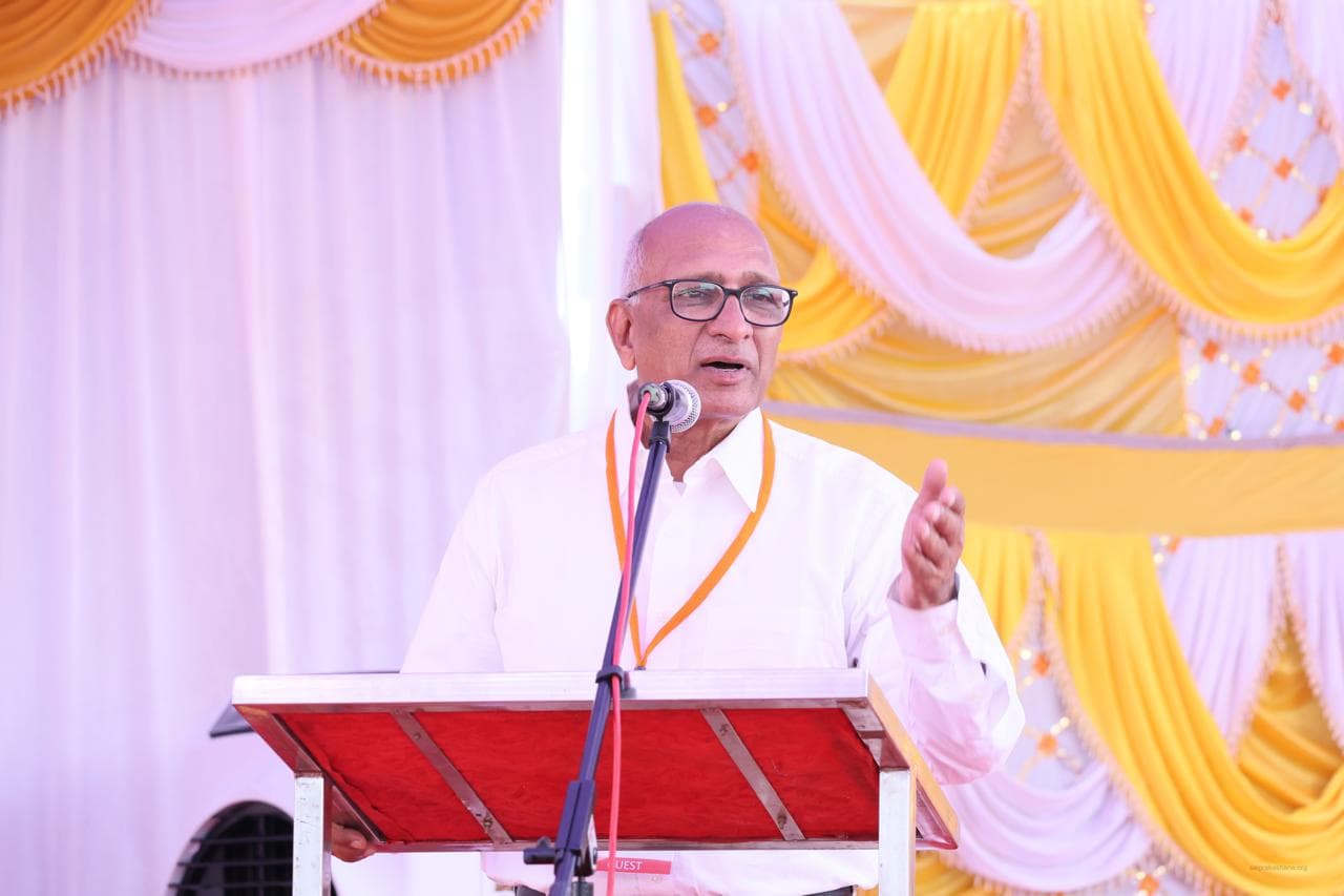 Senior guest addressing the inauguration gathering